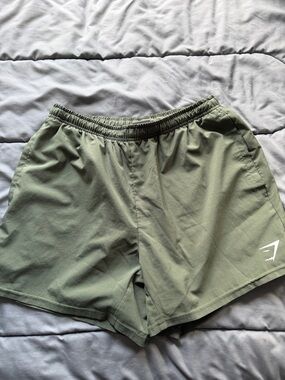 Gym Shorts - Olive Green Performance Men's Shorts